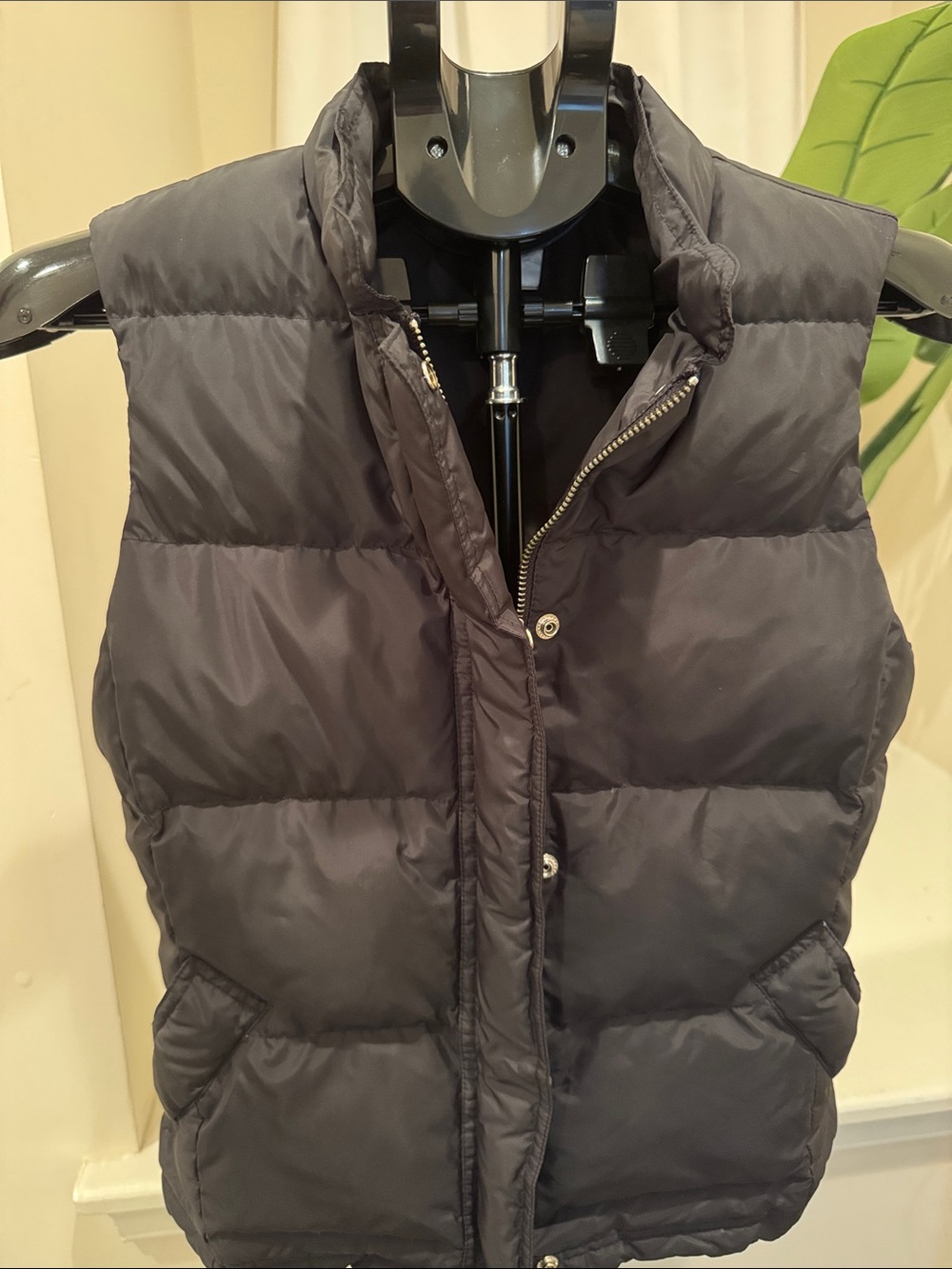 Women's J. Crew Factory Black Puffer Vest
